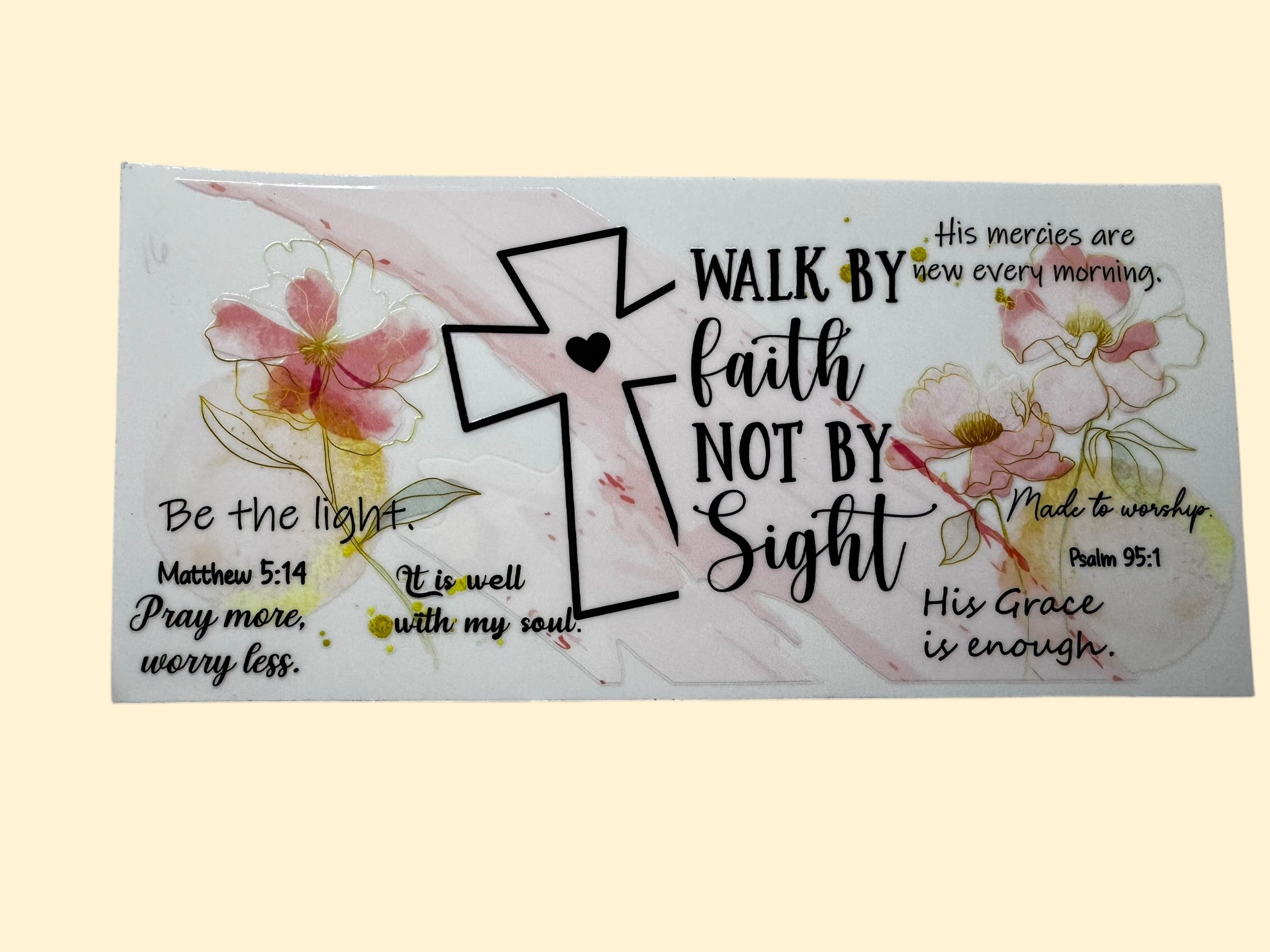 Walk by faith