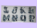 Blue Flower initials 2