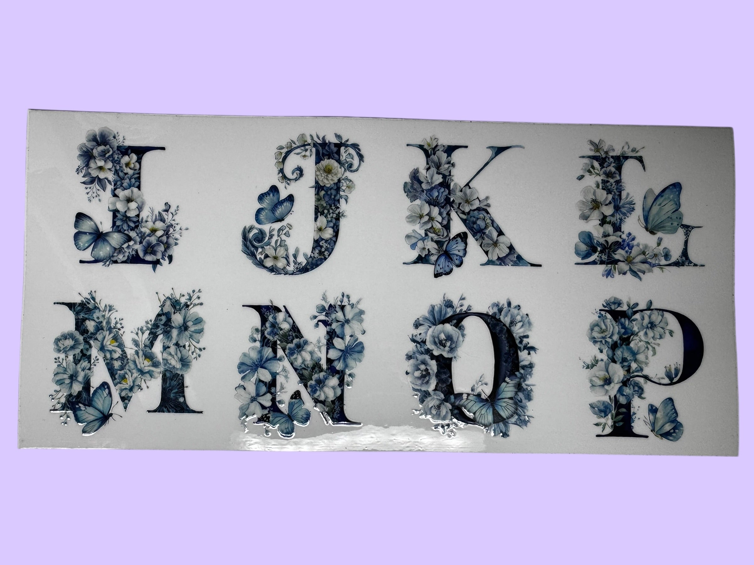 Blue Flower initials 2