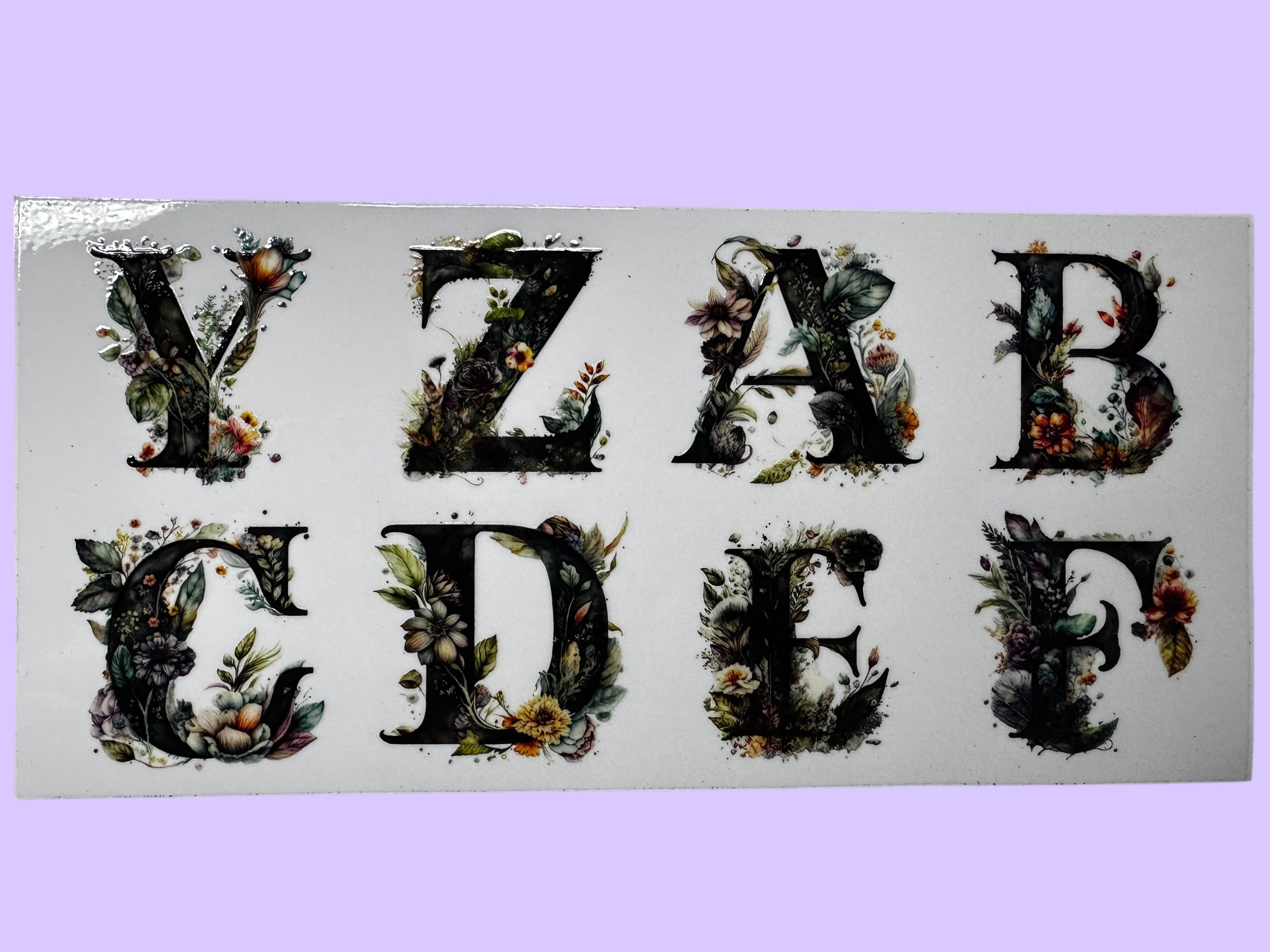 Black Flower initials 4