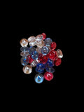 Red, White, Blue pebbles