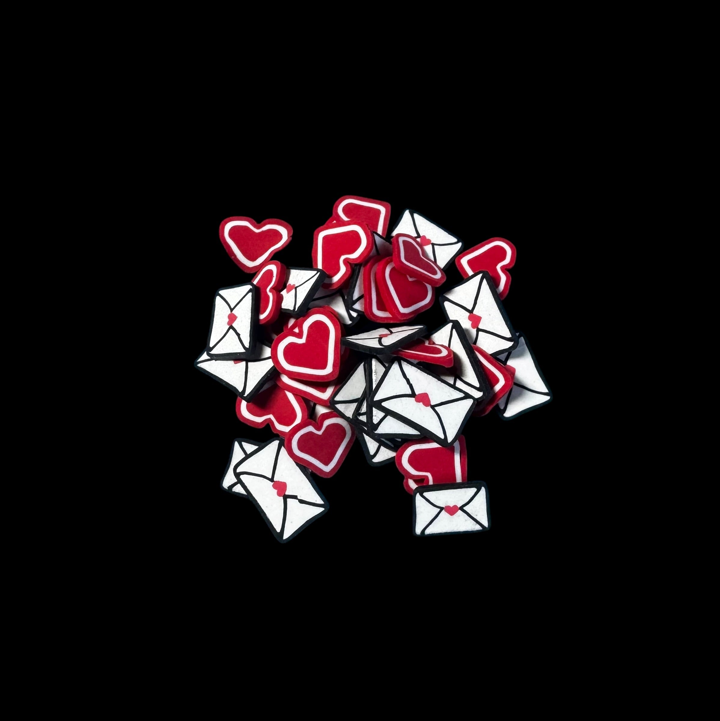 Love letters and hearts
