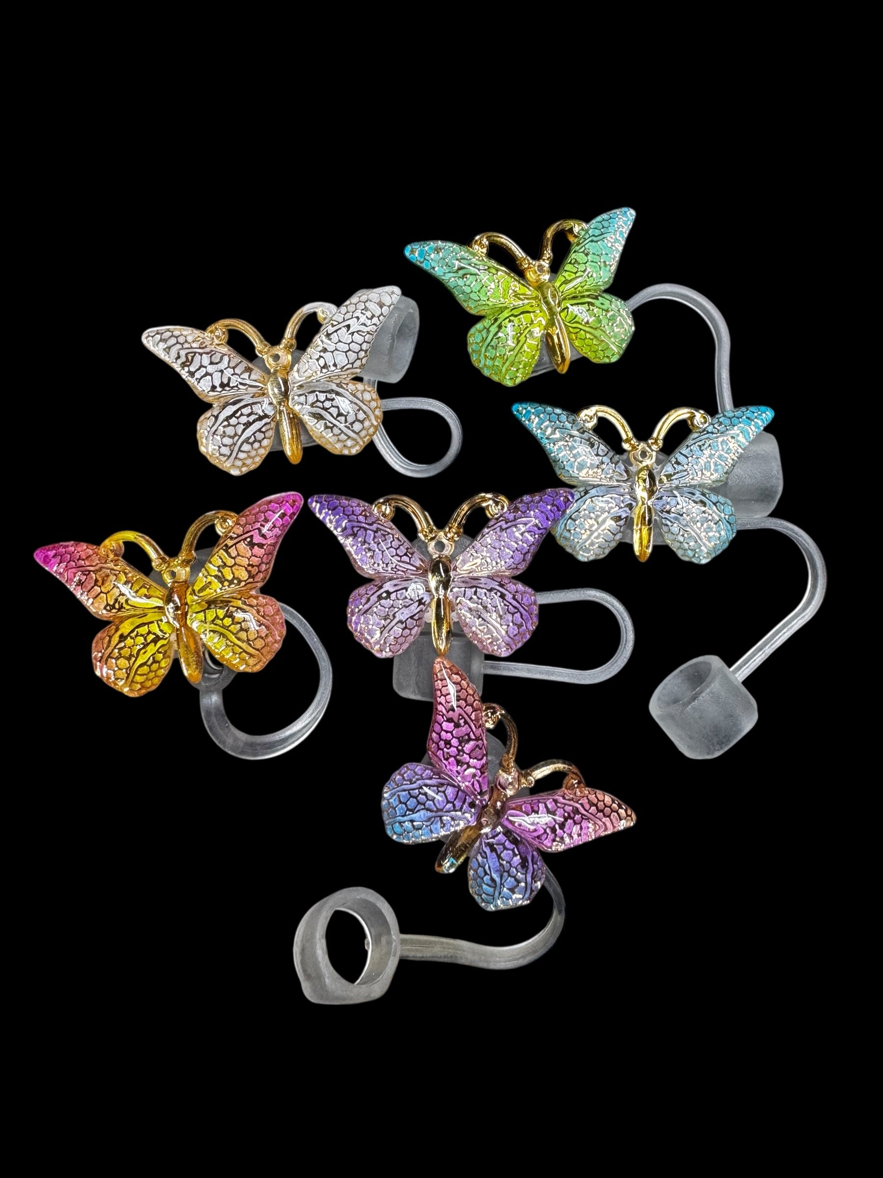 Butterflies Straw Toppers