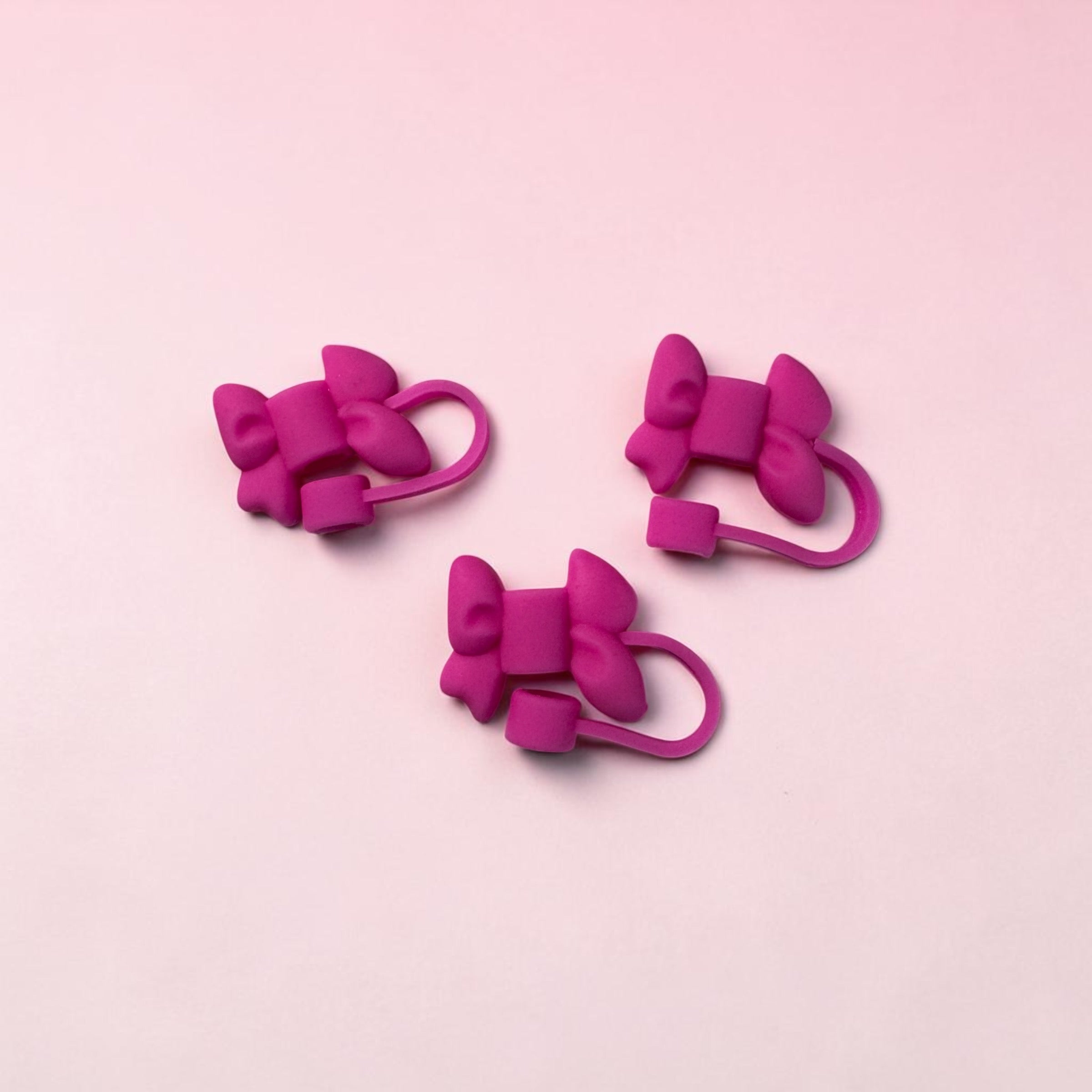 Pink bow topper