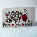 Peace, love, scrub
