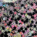 Pink, black and white star mix